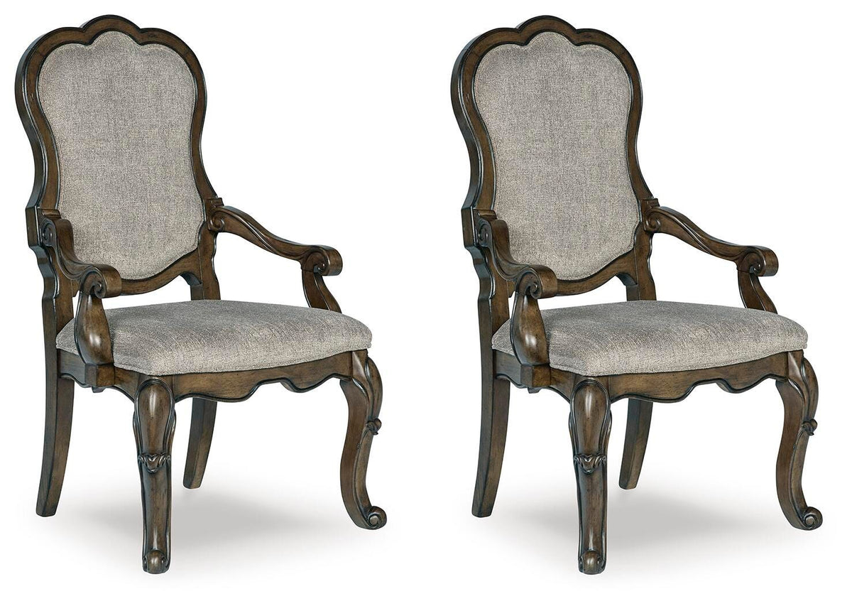 Maylee Dark Brown Dining Upholstered Side Chair