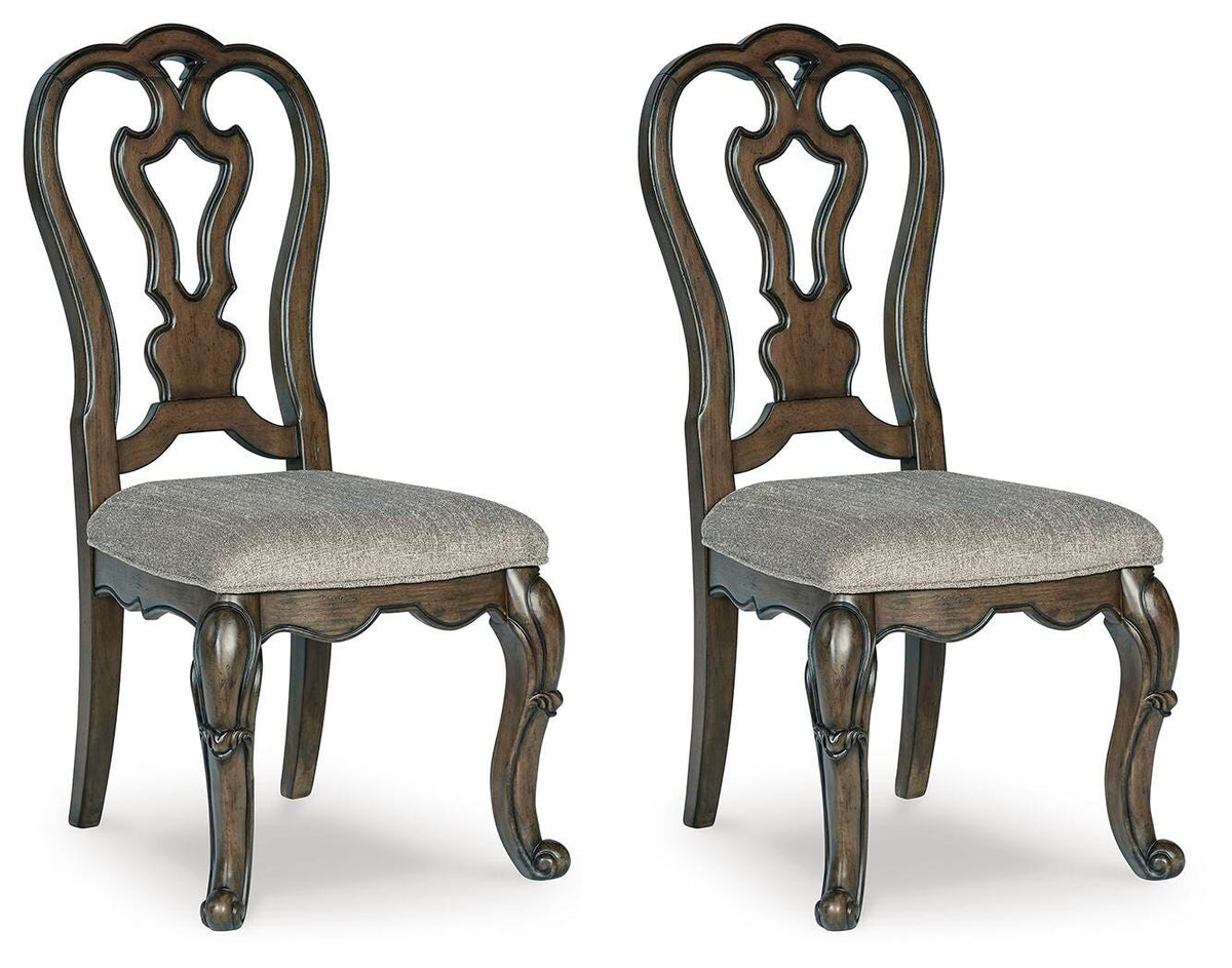 Maylee Dark Brown Round Dining Room Pedestal Table