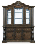 Maylee Dark Brown Dining Room Hutch
