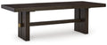 Burkhaus Dark Brown Rectangular Dining Room Extension Table