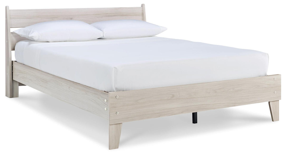Socalle Light Natural Panel Panel Bed - Queen