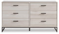 Socalle Light Natural Six Drawer Dresser