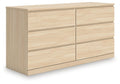 Onita Natural Six Drawer Dresser