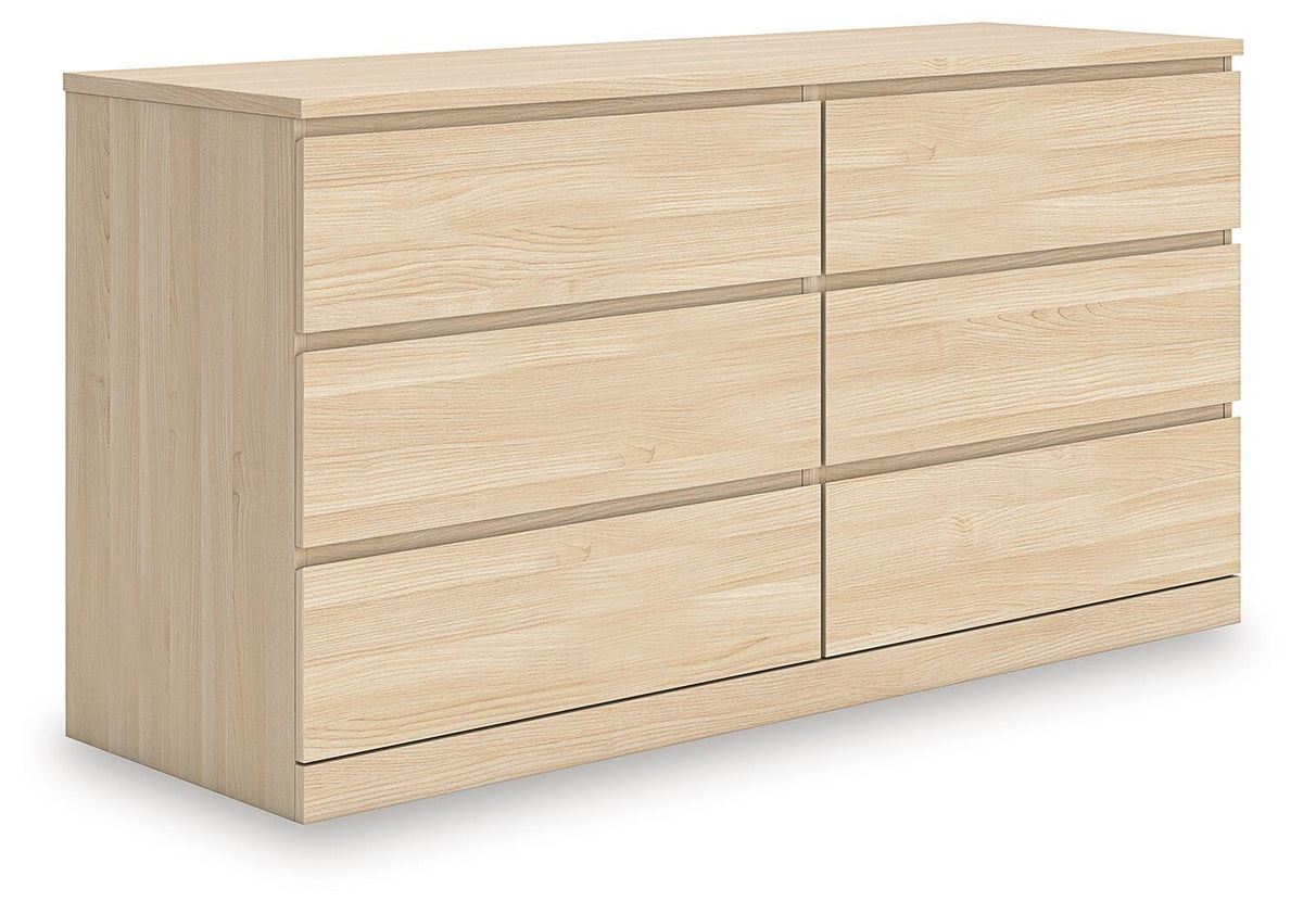 Onita Natural Six Drawer Dresser