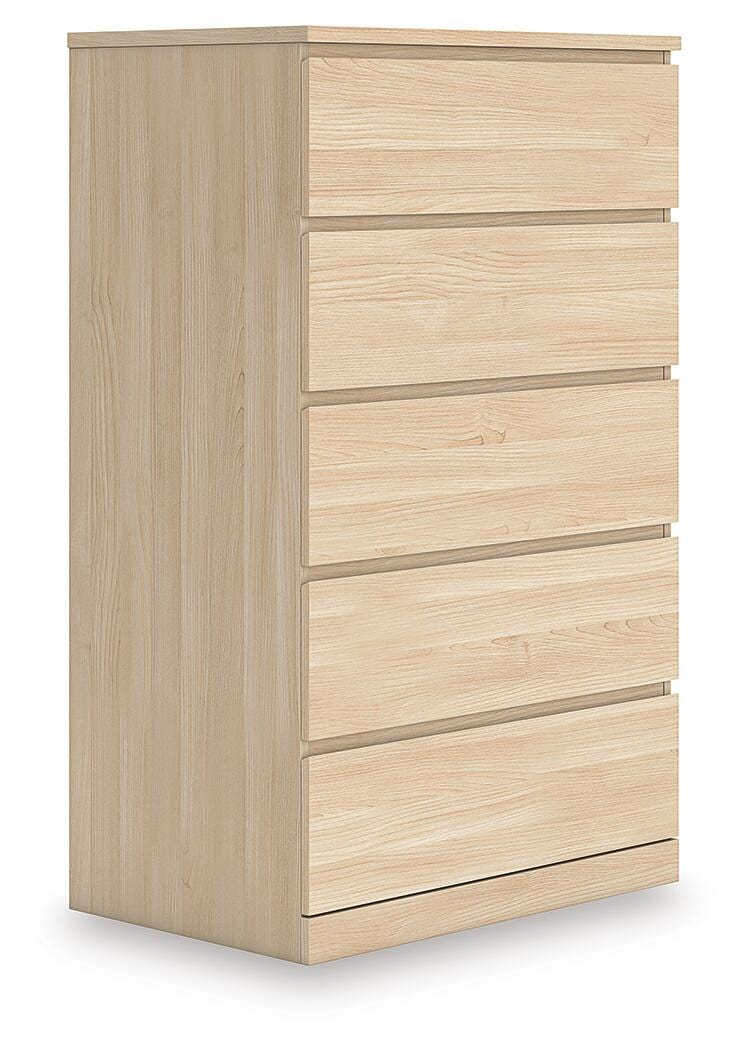 Onita Natural Five Drawer Chest