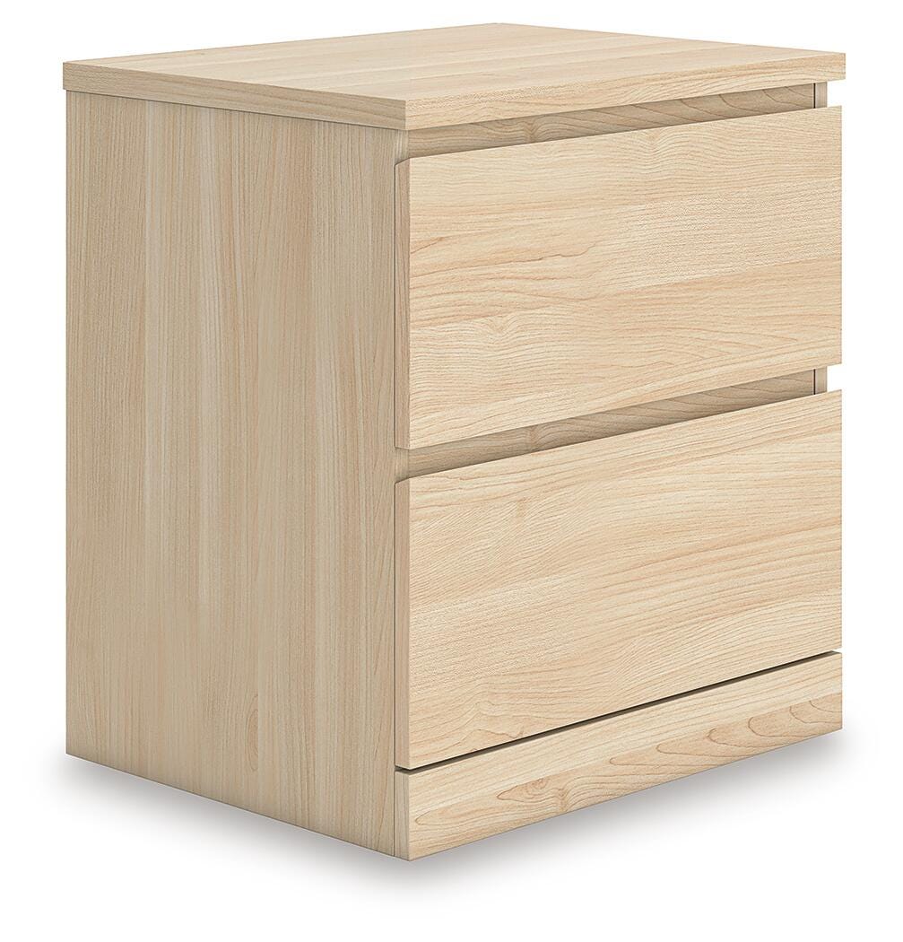 Onita Natural Two Drawer Night Stand