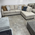 Franz Parchment L-Shaped Sectional