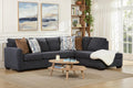 Franz Charcoal L-Shaped Sectional