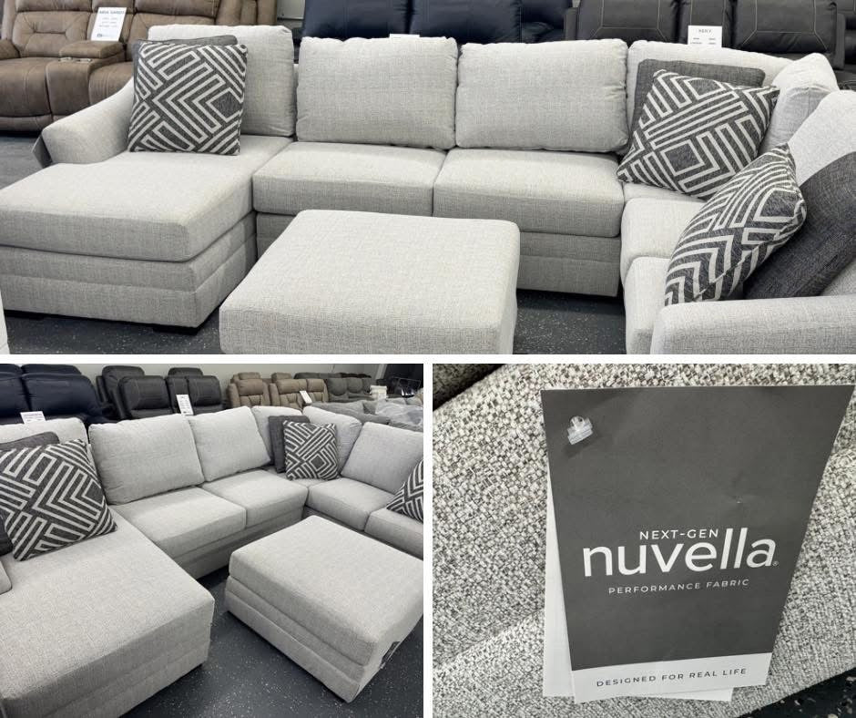 Koralynn Stone Nuvella 3-Piece Sectional
