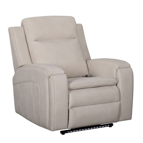 ARMSTRONG - Power Recliner with Heat, Massage & Auto-Glide - BUFFY CREAM