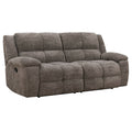 BUSTER - Manual Dual Reclining Sofa - CABOT STONE