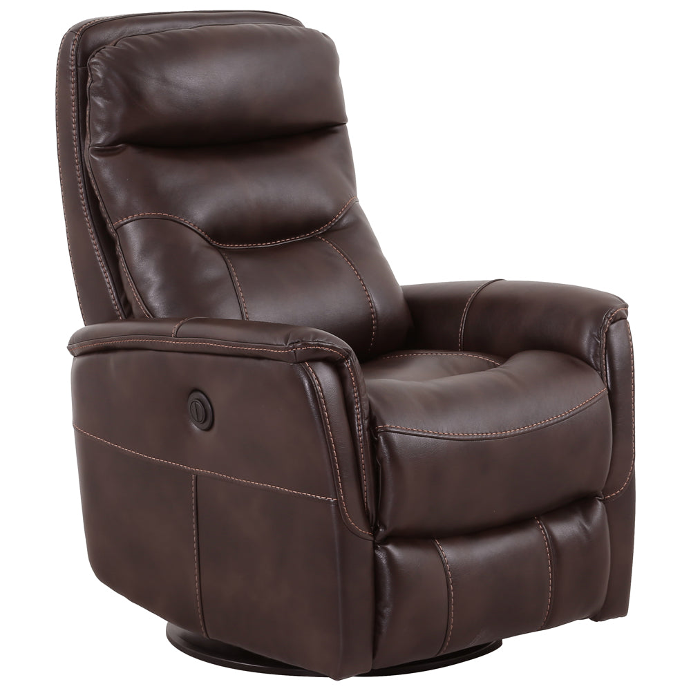 GEMINI - Power Swivel Glider Recliner - TRUFFLE