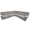 RICHLAND - BRISTOL GREY 6-Piece Modular Power Reclining Sectional with Power Adjustable Headrests