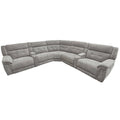 RICHLAND - BRISTOL GREY 7-Piece Modular Power Reclining Sectional with Power Adjustable Headrests