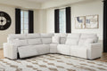 Modmax II Stone 6-Piece Power Reclining Sectional with Chaise and Console