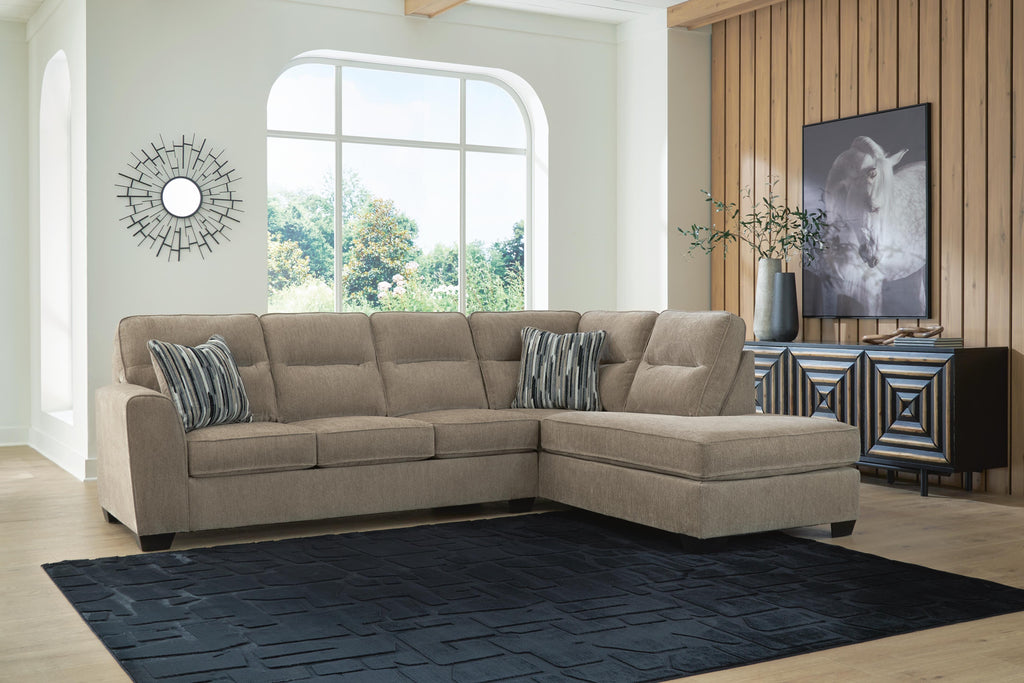 Olten Mocha 2-Piece Sectional