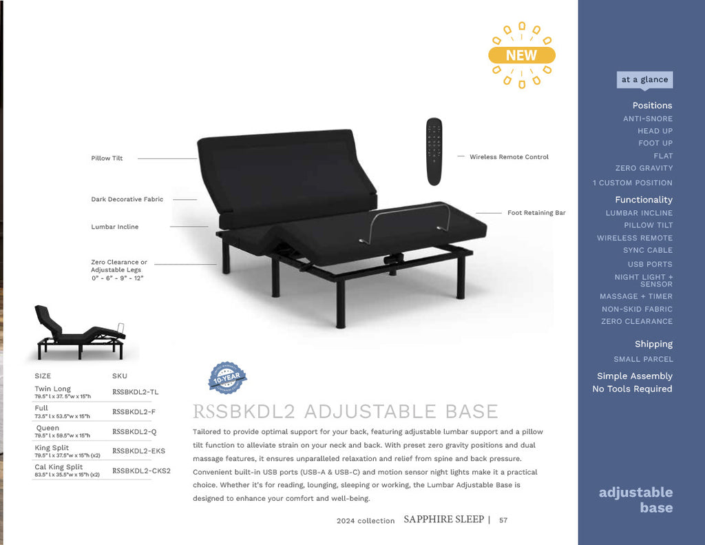 SAP450 Adjustable Base