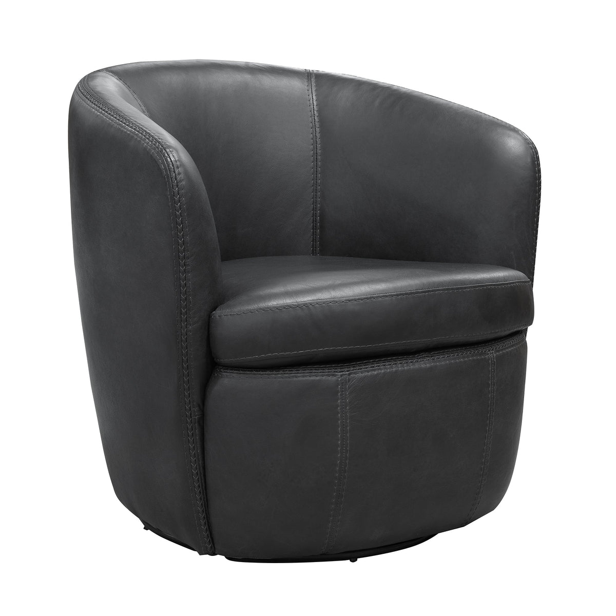 BAROLO - Swivel Club Chair - VINTAGE SLATE