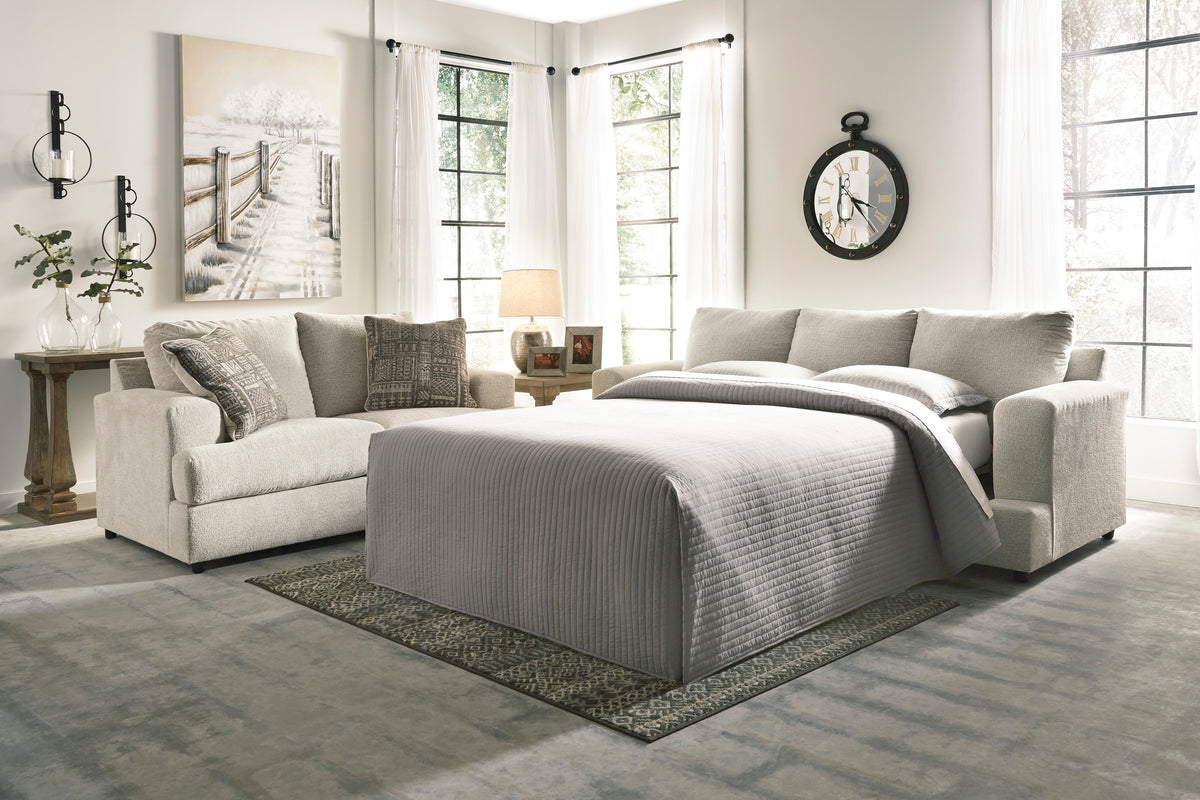 Rannis Pewter Twin Sofa Sleeper