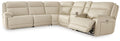 Double Deal Almond Modular Power Reclining Sectional