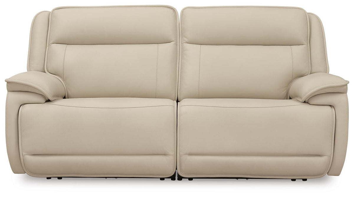 Double Deal Almond Modular Power Reclining Sectional
