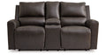 Boxmere Storm Double Power Reclining Loveseat with Console