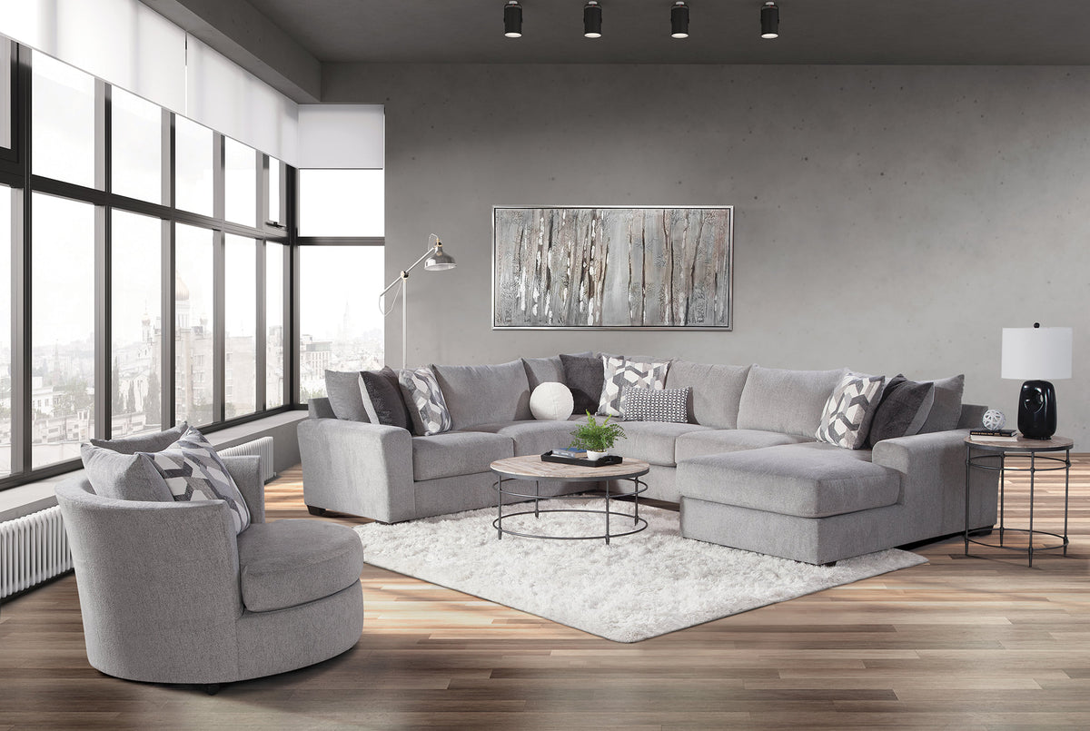 Apollo Gray Swivel Chair