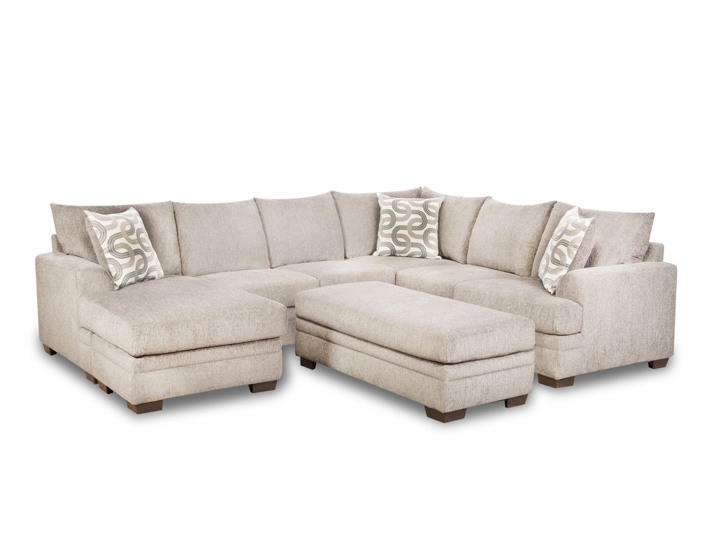 Bailey Cream U-Shaped Sectional